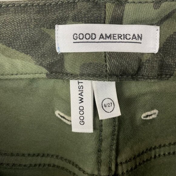 Good American Good Waist Skinny Jeans in Camo GW001PT 4/27 - Picture 7 of 12